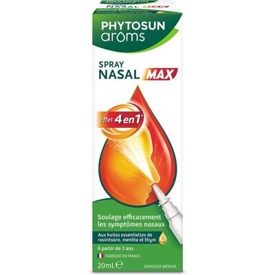 Phytosun Arôms Spray Nasal Max Gouttes Nasales 20 ml - Publicité Phytosun Arôms Spray Nasal Max Gouttes Nasales 20 ml - Publicité