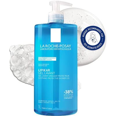 La Roche Posay Lipikar Gel Lavant gel douche apaisant protecteur - 1000 ml - Publicité La Roche Posay Lipikar Gel Lavant gel douche apaisant protecteur - 1000 ml - Publicité
