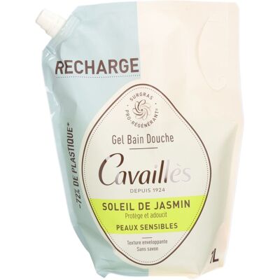 Roge Cavailles Cavaillès Recharge Gel Bain Douche Soleil de Jasmin 1000 ml - Publicité Roge Cavailles Cavaillès Recharge Gel Bain Douche Soleil de Jasmin 1000 ml - Publicité