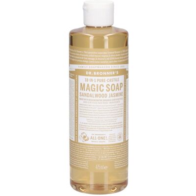 DR. BRONNER'S Savon liquide jasmin bois de santal Liquide 475 ml - Publicité DR. BRONNER'S Savon liquide jasmin bois de santal Liquide 475 ml - Publicité