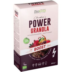 Biotona Power granola boost Muesli - Sans gluten, Croquant, Ingrédients naturels - Publicité Biotona Power granola boost Muesli - Sans gluten, Croquant, Ingrédients naturels - Publicité