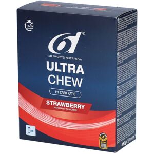 6d Sports Nutrition Ultra Chew Fraise Barre 6x60 g - Publicité 6d Sports Nutrition Ultra Chew Fraise Barre 6x60 g - Publicité