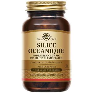 Solgar Oceanic Silica 25 mg Vegicaps - Minéral - 50 pièces - Publicité Solgar Oceanic Silica 25 mg Vegicaps - Minéral - 50 pièces - Publicité