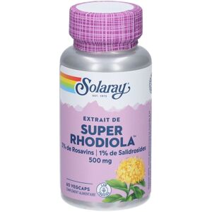 Solaray Rhodiola Rosea 60 Capsules - Soutien au Stress et Énergie - Publicité Solaray Rhodiola Rosea 60 Capsules - Soutien au Stress et Énergie - Publicité