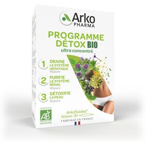 Arkopharma Arkofluides Prog.detox Bio - 30 ampoules - Détox foie & reins - Publicité Arkopharma Arkofluides Prog.detox Bio - 30 ampoules - Détox foie & reins - Publicité