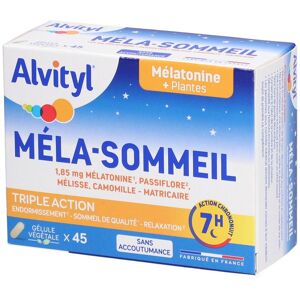 ALVITYL Méla-Sommeil Triple action Capsule(S) 45 pc(s) - Publicité ALVITYL Méla-Sommeil Triple action Capsule(S) 45 pc(s) - Publicité