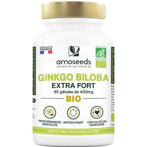 amoseeds GINKGO BILOBA BIO, EXTRA FORT Capsule(S) 90 pc(s) - Publicité amoseeds GINKGO BILOBA BIO, EXTRA FORT Capsule(S) 90 pc(s) - Publicité