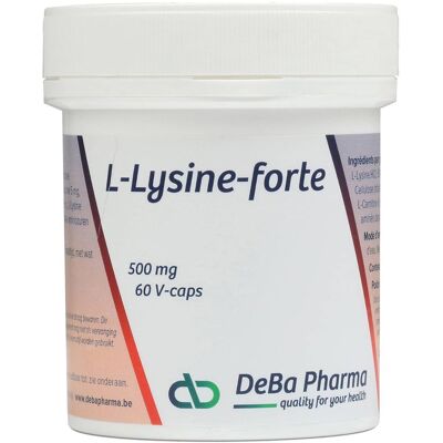 DEBA PHARMA - L-Lysine Forte 500mg Capsule - Capsules - 60 pcs - Complément alimentaire - Publicité DEBA PHARMA - L-Lysine Forte 500mg Capsule - Capsules - 60 pcs - Complément alimentaire - Publicité