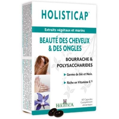 Holistica Holisticap Supplément Omega-3 pour Cheveux et Ongles - Publicité Holistica Holisticap Supplément Omega-3 pour Cheveux et Ongles - Publicité