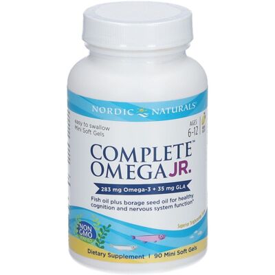 Nordic Naturals Complete Omega Junior 283mg Softgels Citron - Supplément Omega-3 - Publicité Nordic Naturals Complete Omega Junior 283mg Softgels Citron - Supplément Omega-3 - Publicité