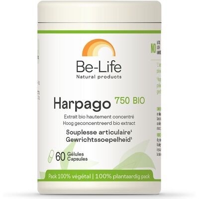 Be-Life Harpago 750 Bio - Capsules pour la souplesse articulaire - Publicité Be-Life Harpago 750 Bio - Capsules pour la souplesse articulaire - Publicité