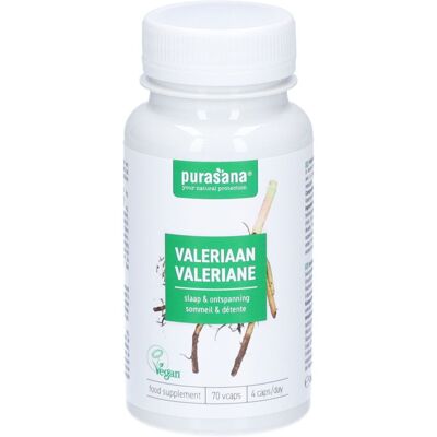 Purasana® Extrait de Valériane 300 mg Bio Capsule(S) 70 pc(s) - Publicité Purasana® Extrait de Valériane 300 mg Bio Capsule(S) 70 pc(s) - Publicité