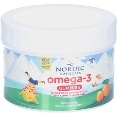 Nordic Naturals Gummies Omega-3 - Mandarine - 82mg - 60 gommes - Publicité Nordic Naturals Gummies Omega-3 - Mandarine - 82mg - 60 gommes - Publicité