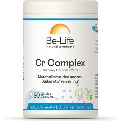 Be-Life Cr Complex - Chrome et Vitamines B - 90 Capsules Végétariennes - Publicité Be-Life Cr Complex - Chrome et Vitamines B - 90 Capsules Végétariennes - Publicité