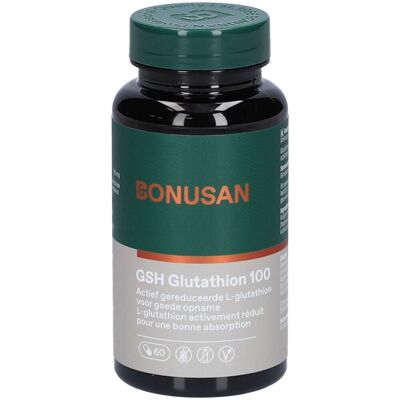 Bonusan GSH Glutathion 100 mg Capsule(S) 60 pc(s) - Publicité Bonusan GSH Glutathion 100 mg Capsule(S) 60 pc(s) - Publicité