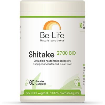 Be-Life Shitake 2700 Bio - Capsules - Favorise la Circulation Sanguine & Fonctions Cognitives - Publicité Be-Life Shitake 2700 Bio - Capsules - Favorise la Circulation Sanguine & Fonctions Cognitives - Publicité