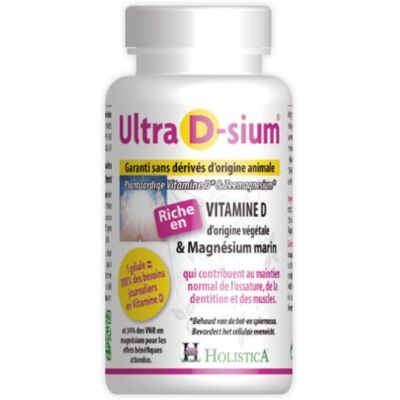 Holistica D-Sium Vitamine D Magnésium - Complément alimentaire - Publicité Holistica D-Sium Vitamine D Magnésium - Complément alimentaire - Publicité
