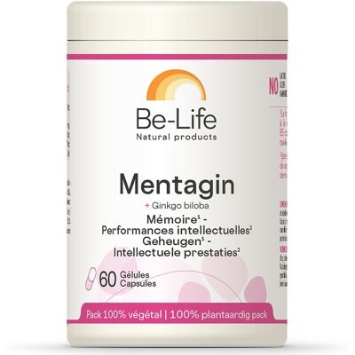 Be-Life Mentagin - Soutien Cerveau & Nerfs - 60 Capsules - Publicité Be-Life Mentagin - Soutien Cerveau & Nerfs - 60 Capsules - Publicité