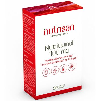 Nutrisan NutriQuinol 100mg - Supplément cardiaque - Publicité Nutrisan NutriQuinol 100mg - Supplément cardiaque - Publicité