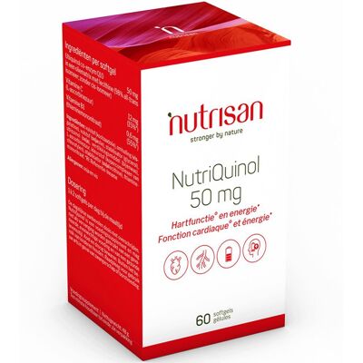 Nutrisan NutriQuinol 50 mg Ubiquinol - Cœur & Énergie - Publicité Nutrisan NutriQuinol 50 mg Ubiquinol - Cœur & Énergie - Publicité
