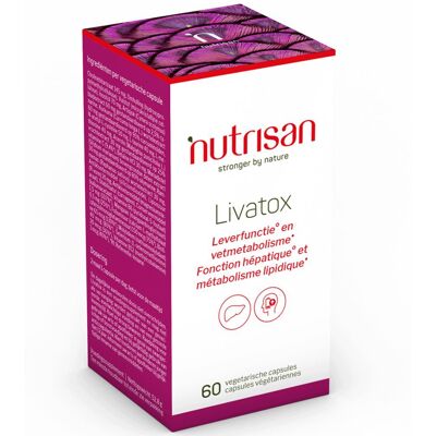 Nutrisan Livatox 60 Capsules Végétariennes - Soutien au foie - Publicité Nutrisan Livatox 60 Capsules Végétariennes - Soutien au foie - Publicité