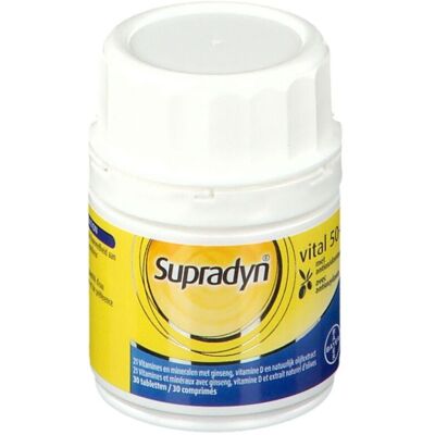Bayer Supradyn Vital 50+ - Multivitamines pour plus de 50 ans - Publicité Bayer Supradyn Vital 50+ - Multivitamines pour plus de 50 ans - Publicité