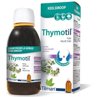 Tilman Thymotil Sirop 150ml - Apaise & Dégage - Publicité Tilman Thymotil Sirop 150ml - Apaise & Dégage - Publicité