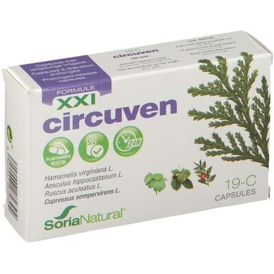 Soria Natural 19-C Circuven XXI Complément Alimentaire - Soutien Veineux - Publicité Soria Natural 19-C Circuven XXI Complément Alimentaire - Soutien Veineux - Publicité