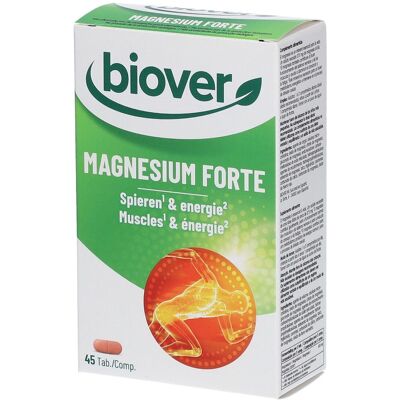 Biover Magnésium Fort 45 Comprimés - Complément Alimentaire - Publicité Biover Magnésium Fort 45 Comprimés - Complément Alimentaire - Publicité