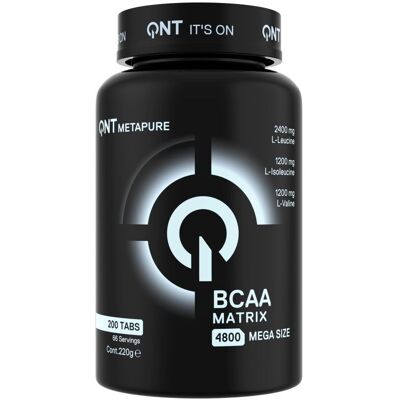 QNT Matrix BCAA 4800 mg - Supplément musculaire - Publicité QNT Matrix BCAA 4800 mg - Supplément musculaire - Publicité
