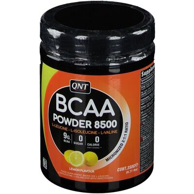 QNT BCAA 8500 Citron - Poudre d'Acides Aminés - 350g - Complément Fitness - Publicité QNT BCAA 8500 Citron - Poudre d'Acides Aminés - 350g - Complément Fitness - Publicité