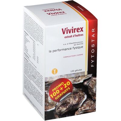 Fytostar Vivirex Extrait d'huîtres Maxi - Supplément alimentaire - Publicité Fytostar Vivirex Extrait d'huîtres Maxi - Supplément alimentaire - Publicité