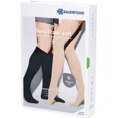 Bauerfeind® VenoTrain® Soft Ag C2 Normal Court Bout Fermé Caramel Extra Large Chaussettes 1 pc(s) - Publicité Bauerfeind® VenoTrain® Soft Ag C2 Normal Court Bout Fermé Caramel Extra Large Chaussettes 1 pc(s) - Publicité