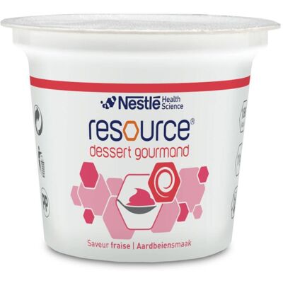 Nestlé Resource Dessert Gourmand Fraise 4x125g - Dessert - Publicité Nestlé Resource Dessert Gourmand Fraise 4x125g - Dessert - Publicité