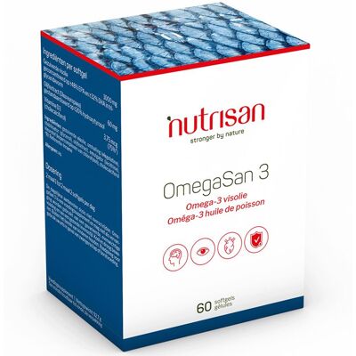 Nutrisan OmegaSan 3 - Soutien Cœur & Cerveau - Publicité Nutrisan OmegaSan 3 - Soutien Cœur & Cerveau - Publicité