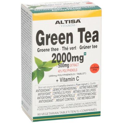 Altisa Thé Vert 2000mg - Extrait de Thé Vert - 90 Comprimés - Publicité Altisa Thé Vert 2000mg - Extrait de Thé Vert - 90 Comprimés - Publicité