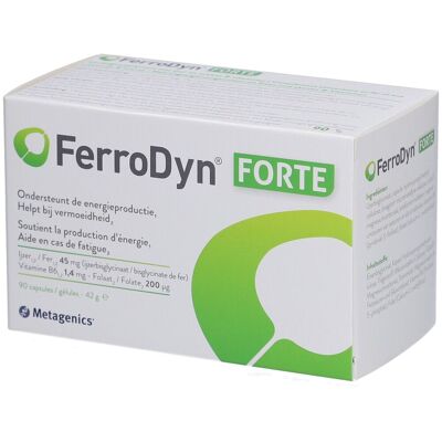 Metagenics FerroDyn Forte - Supplément de fer pour grossesse & vegan - Publicité Metagenics FerroDyn Forte - Supplément de fer pour grossesse & vegan - Publicité