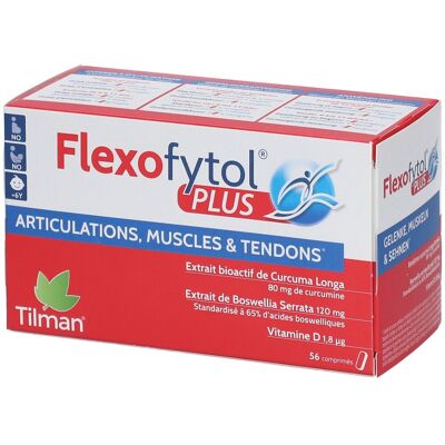 Tilman Flexofytol Plus - Articulations, Muscles, Tendons - 56 Comprimés - Publicité Tilman Flexofytol Plus - Articulations, Muscles, Tendons - 56 Comprimés - Publicité