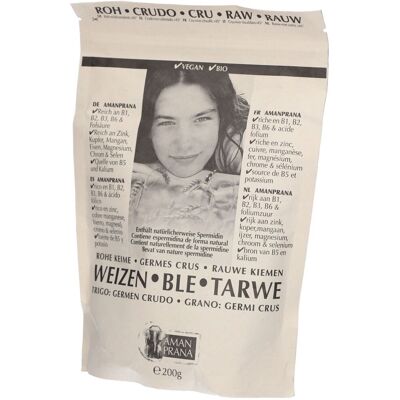 AMANPRANA Germes de blé cru bio Poudre 200 g - Publicité AMANPRANA Germes de blé cru bio Poudre 200 g - Publicité