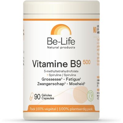 Be-Life Vitamine B9 500 Capsules - Vitamines - Publicité Be-Life Vitamine B9 500 Capsules - Vitamines - Publicité