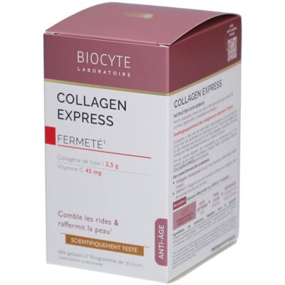 Biocyte Collagen Express - Anti-Âge Fermeté - 180 Gélules - Publicité Biocyte Collagen Express - Anti-Âge Fermeté - 180 Gélules - Publicité