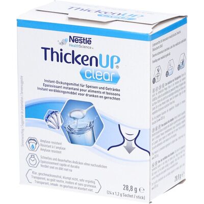 Resource ThickenUP Clear - Aliment médical pour dysphagie - Publicité Resource ThickenUP Clear - Aliment médical pour dysphagie - Publicité