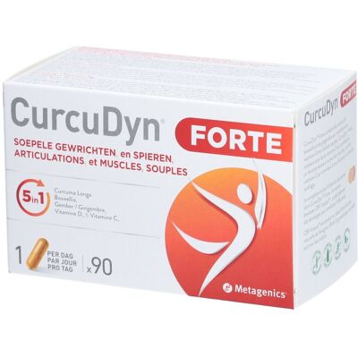 Metagenics Curcudyn Forte - Curcuma, Boswellia, Gingembre - Soutien à la flexibilité - Complément alimentaire - Publicité Metagenics Curcudyn Forte - Curcuma, Boswellia, Gingembre - Soutien à la flexibilité - Complément alimentaire - Publicité