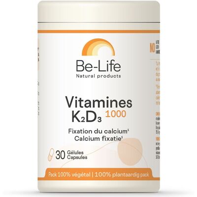 Be-Life K2 D3 1000 - Soutient la santé osseuse - Publicité Be-Life K2 D3 1000 - Soutient la santé osseuse - Publicité