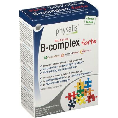 Physalis B-complex forte - Vitamines B complètes pour le système nerveux - Publicité Physalis B-complex forte - Vitamines B complètes pour le système nerveux - Publicité