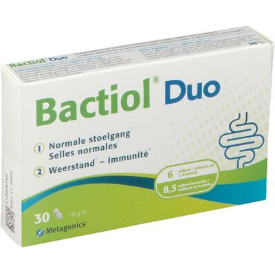 Metagenics Bactiol Duo - Soutien Digestion & Immunité - Publicité Metagenics Bactiol Duo - Soutien Digestion & Immunité - Publicité