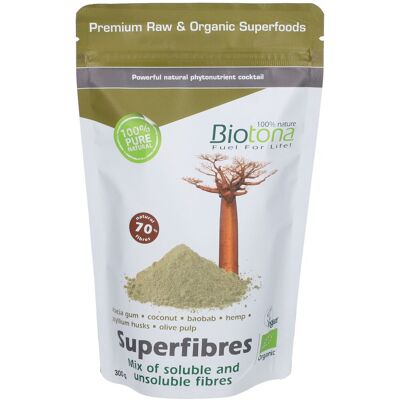 Biotona Marque Superfibres Poudre - Poudre de Fibres Alimentaires - Publicité Biotona Marque Superfibres Poudre - Poudre de Fibres Alimentaires - Publicité