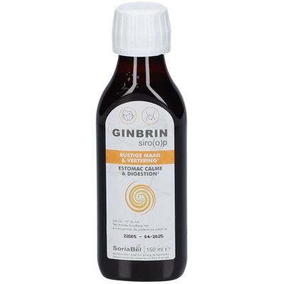Soria Ginbrin Sirop - Soulagement digestif - 150 ml - Publicité Soria Ginbrin Sirop - Soulagement digestif - 150 ml - Publicité
