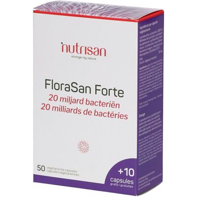 Nutrisan FloraSan Forte + 10 Gelules GRATUIT Capsule(S) 50+10 pc(s) - Publicité Nutrisan FloraSan Forte + 10 Gelules GRATUIT Capsule(S) 50+10 pc(s) - Publicité