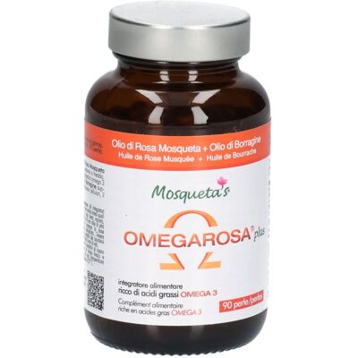 Italchile Omegarosa Plus - Capsules d'huile de Rose Musquée et Bourrache - Publicité Italchile Omegarosa Plus - Capsules d'huile de Rose Musquée et Bourrache - Publicité
